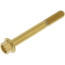 JMP hexagon bolt M6x1.00mm 50mm stainless steel V4A gold
