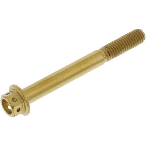 Sechskantschraube JMP M6x1,00 55mm Edelstahl V4A Racing gold