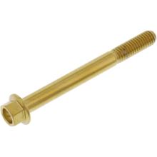 Śruba sześciokątna JMP M6x1.00mm 60mm stal nierdzewna V4A złota
