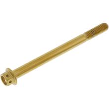 Sechskantschraube JMP M6x1,00 75mm Edelstahl V4A Racing gold