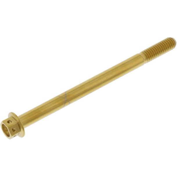 Tornillo hexagonal JMP M6x1.00 85mm acero inoxidable V4A racing gold