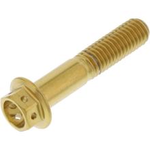 Śruba sześciokątna JMP M8x1.25 40mm stal nierdzewna V4A wyścigowa złota