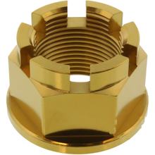 Matice osy JMP M24x1,50mm nerezová ocel V4A zlatá pro Kawasaki ZX-6R Z 600 / 636 / 900 / 1000 / 1200 / 1400 ccm R.v. 2000 - 2019