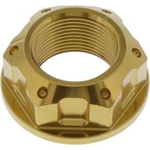 Matice poloosy JMP M25x1,50mm nerezová ocel V4A zlatá pro Suzuki GSX FA F / R 600 / 750 / 1000 / 1200 / 1250 / 1300 / 1400 ccm Bj. 1997 - 2020