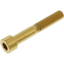Śruba JMP M8x1,25 mm 50 mm stal nierdzewna V4A złota