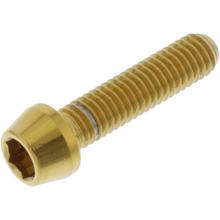 Schraube JMP konisch M6x1,00mm 25mm Edelstahl V4A gold