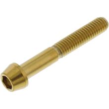 Śruba stożkowa JMP M6x1.00mm 40mm stal nierdzewna V4A złota