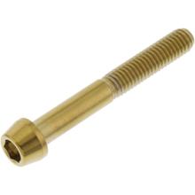 Schraube JMP konisch M6x1,00mm 45mm Edelstahl V4A gold