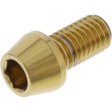 Śruba stożkowa JMP M8x1.25mm 15mm stal nierdzewna V4A złota