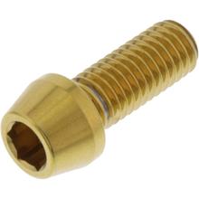 Śruba stożkowa JMP M8x1.25mm 20mm stal nierdzewna V4A złota