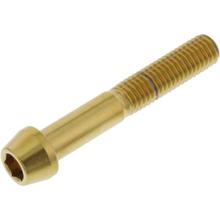 Śruba stożkowa JMP M8x1.25mm 50mm stal nierdzewna V4A złota
