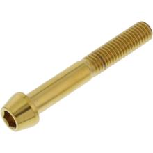 Śruba stożkowa JMP M8x1.25mm 55mm stal nierdzewna V4A złota