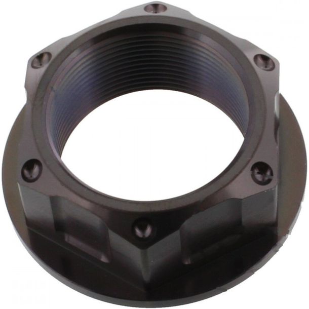 Tuerca de dirección negra de titanio JMP M24x1.00mm para Honda CBF FA F/A N S ABS 125/250/300/350/360/400/450/500/550/600/650/700/750