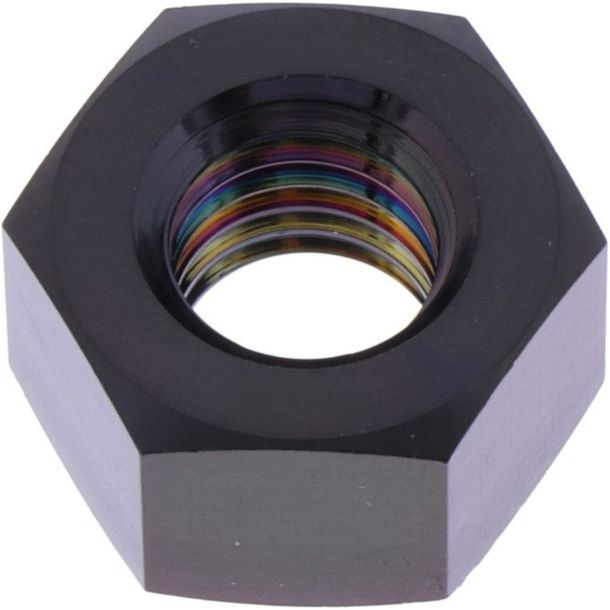 Tuerca de titanio negra M10x1.50 mm