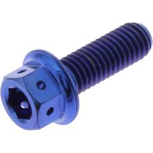 JMP Dualdrive M5x0.8mm 15mm Tytanowa niebieska śruba wyścigowa
