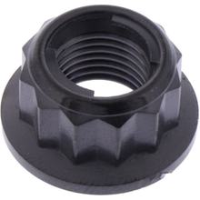 JMP M10x1.00mm Bi-hex titanium black sprocket nut