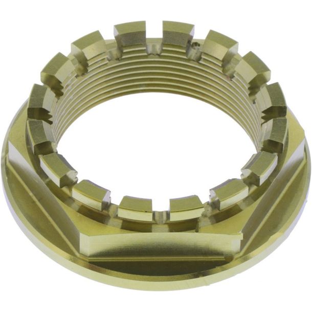 Écrou d'essieu JMP M38x1,50 mm titane doré