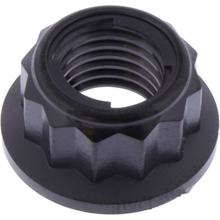 JMP M10x1.25mm Bi-hex titanium black sprocket nut