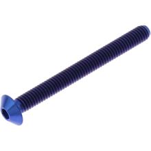 Śruba JMP M4x0.7mm 40mm tytanowa niebieska
