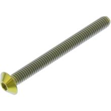 Śruba owalna JMP M4x0.7mm 40mm tytanowa złota
