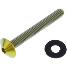Śruba owalna JMP M5x0.8mm 40mm tytanowa złota