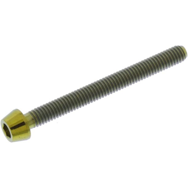 JMP conical screw M4x0.7mm 40mm titanium gold