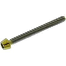Śruba stożkowa JMP M4x0.7mm 40mm tytanowa złota