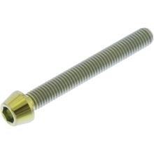 Śruba stożkowa JMP M5x0.8mm 40mm tytanowa złota