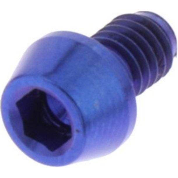 Vis conique JMP M4x0,7 mm 6 mm, bleu titane