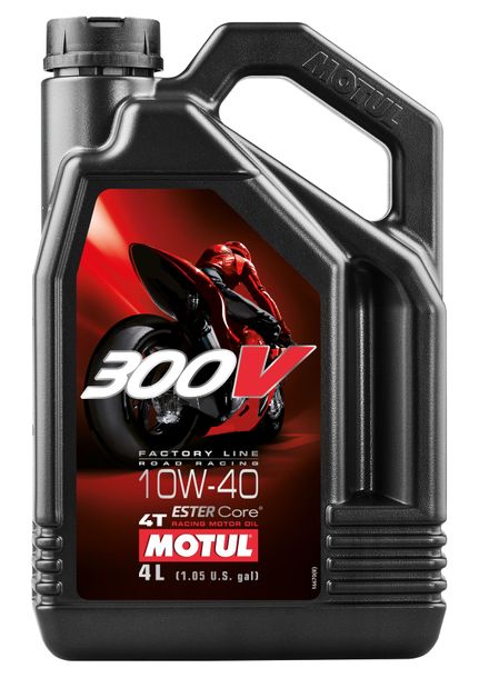 Motul 300V 4T FL Road Racing 10W-40 4-Stroke High Performance Engine Oil 4L
