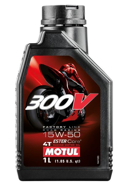 Huile moteur haute performance Motul 300V 4T FL Road Racing 15W-50 4 temps, 1 L