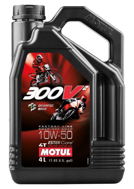 Motul 300V2 4T FL RR OR 4-Stroke Racing Engine Oil 10W-50 4L