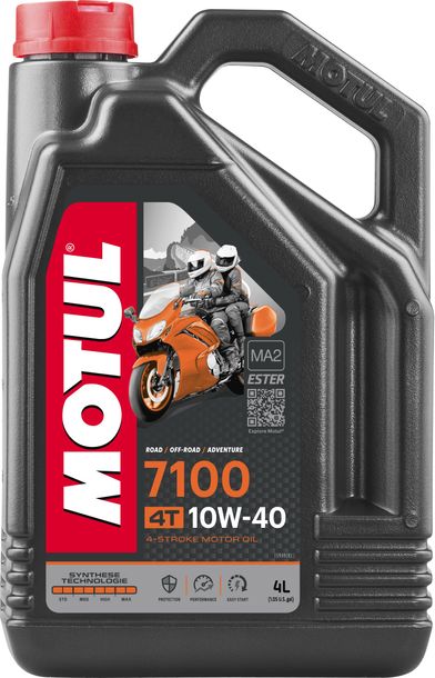 Motul 7100 4T 10W-40 4-stroke high-performance engine oil with synthesis technology 4L