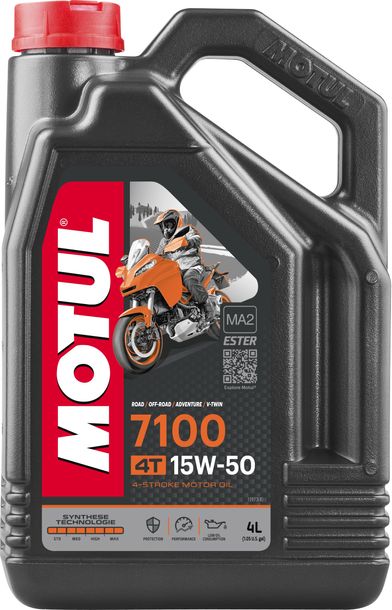 Motul 7100 4T 15W-50 4-stroke high-performance engine oil with synthesis technology 4L