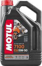 Motul 7100 4T 15W-50 4-takt hoogwaardige motorolie met synthesetechnologie 4L