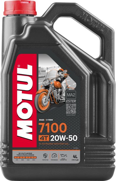 Motul 7100 4T 20W-50 4-stroke high-performance engine oil with synthesis technology 4L