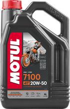 Motul 7100 4T 20W-50 óleo de motor de alto desempenho 4 tempos com tecnologia de síntese 4L