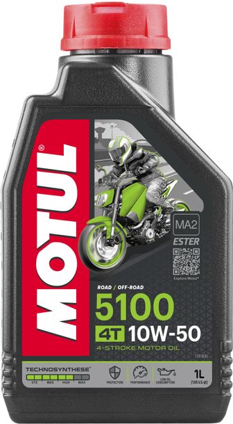 Motul 5100 4T 10W-50 4-stroke engine oil with technosynthesis 1L