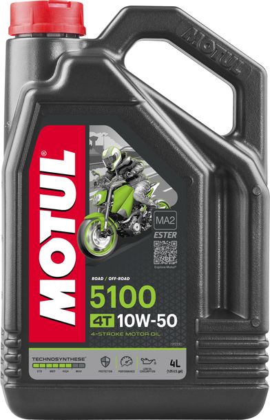 Motul 5100 4T 10W-50 4-stroke engine oil with technosynthesis 4L
