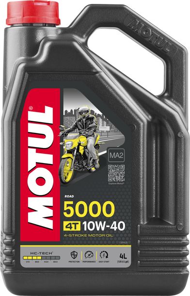 Motul 5000 4T 10W-40 4-stroke engine oil with HC-Tech technology 4L