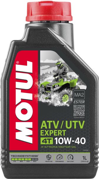 Aceite de motor Motul ATV-UTV Expert 10W-40 4T de 4 tiempos con tecnosíntesis, 1 L
