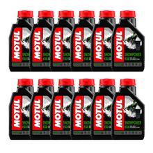 12x Motul Snowpower 2T 2-Stroke Engine Oil Technosynthesis for Snowmobiles 1L