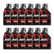 12x Motul 300V 4T FL Road Racing 5W-40 4-Stroke High-Performance Engine Oil 1L