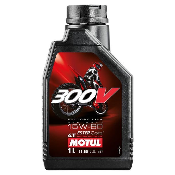 12x Motul 300V 4T FL Off Road 15W-60 4-Takt Hochleistungsmotorenöl 1L – Bild 2