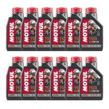 12x Motul 7100 4T 5W-40 4-Takt Hochleistungs Motoröl mit Synthese Technologie 1L