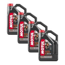 4x Motul 7100 4T 5W-40 4-stroke high-performance engine oil with synthesis technology 4L