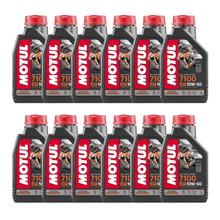 12x Motul 7100 4T 10W-50 4-Takt Hochleistungs Motoröl mit Synthese Technologie 1L