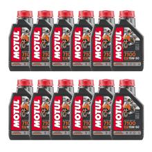 12x Motul 7100 4T 15W-50 4-Takt Hochleistungs Motoröl mit Synthese Technologie 1L