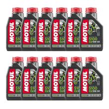 12x Motul 5100 4T 15W-50 4-Takt Motoröl mit Technosynthese 1L