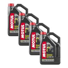 4x Olio motore Motul 5000 4T 10W-40 4 tempi con tecnologia HC-Tech 4L